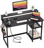 GreenForest Computer Desk  47in  USB Port  Black