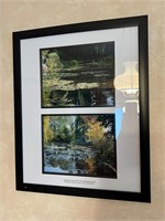 Monets Gardens Framed Photograph Duo