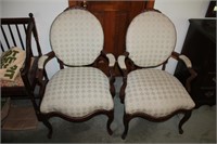 Pair of Louis Philippe Style Rosewood Chairs