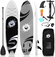 SereneLife Inflatable Stand Up Paddle Board Set