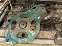 LARGE INDUSTRIAL PULLEY- GREEN 83CM