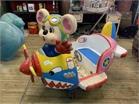 NOVELTY MOUSE IN AEROPLANE KIDS CARNIVAL RIDE