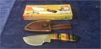 (1) Cherokee River Canyon Bowie Knife w/ Leather