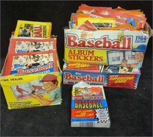 Baseball stickers and cards