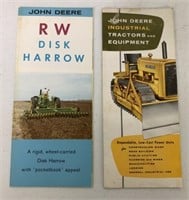 lot of 2 John Deere Brochures-RW Disk Harrow