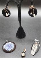 Ear Cuffs, 14K Charm & Glass Beads