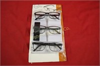 Foster Grant +1.25 Reading Glasses 3 pair in lot