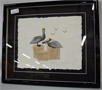 Framed "Contented Fishermen"