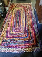 RAINBOW BRAIDED RUG 98x62