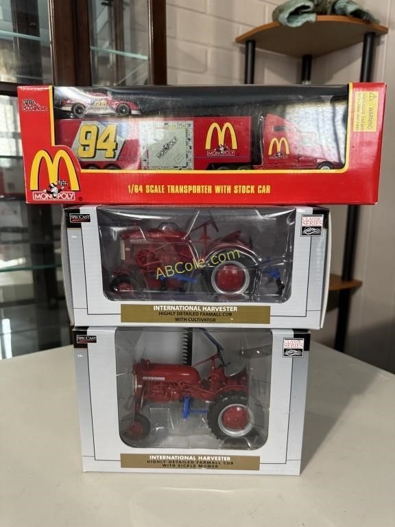 MacDonalds NASCAR transporter with stock car