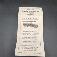 Vintage Ephemera Old NY Sight-Seeing Pamphlet