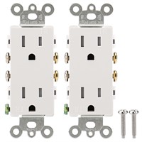 NEW 2PK 125V Receptacle Outlets, Self Ground