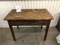 Pine Tapered Leg Side Table