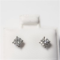 Certfied14K  Diamond (0.4Ct,Si1-2,G-H) Earrings
