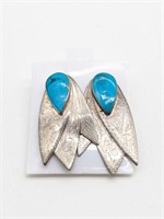 Turquoise Gem Earrings