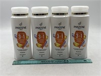 NEW Lot of 4- Pantene 3in1 Shampoo