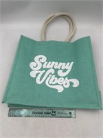 Large Tote Beach Bag "Sunny Vibes"