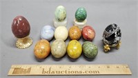 Alabaster Decorative Marble Eggs Collection