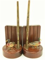 Lot #220 - Pair of sporting book ends by Garden