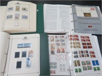 4 CANADIAN STAMP ALBUMS W/ STAMPS