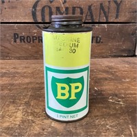 BP 1 Pint Oil Tin with Embossed Lid
