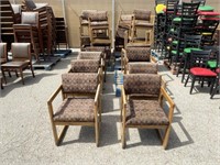 Aprx(33) Padded Dinning Arm Chairs