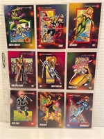 9 X 1992 Marvel Universe Cards