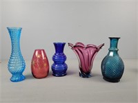 Lot Of Colored Misc Glass / Art Glass