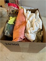 Box Lot of Misc Cleaning Rags