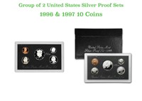 1996-1997 United States Mint Silver Proof Set. 10