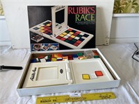 Vintage Ideal Rubik's Race Board Game