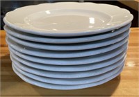 Buffalo 9 1/2" Scalloped Dinner Plates (9)