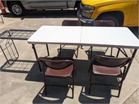 Folding Lifetime Table and 4 Chairs