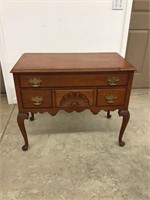 Gorgeous Early Maple Lowboy with 4 Drawers 35W x