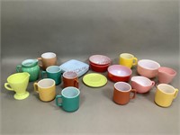 Assorted Colorful Glass Dinnerware