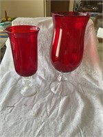 Vintage Red Glassware