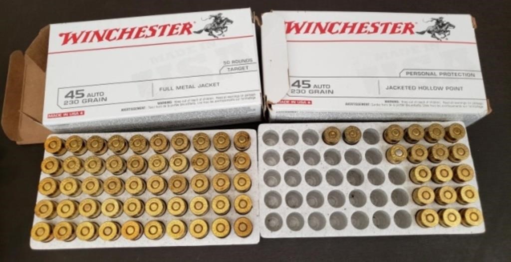 67 Rounds 45 Auto FMG Target & Jacketed Hollow