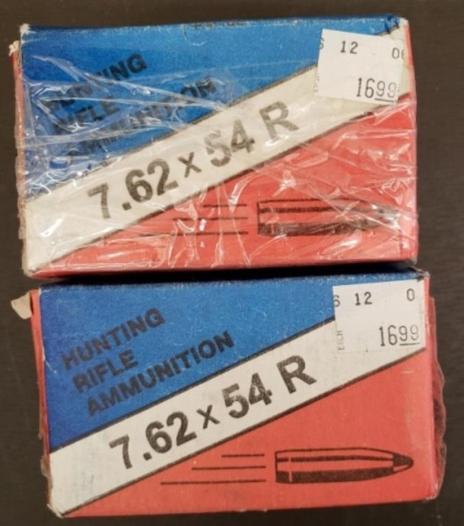 40 Rounds 7.62x54R Hunting Ammunition