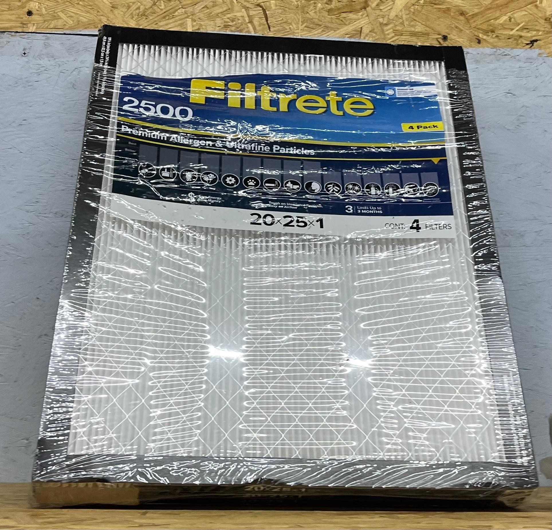 Filtrete 4pk Filters, 20x25x1