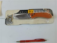 New camillus titanium 3-in folding knife