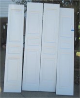 (4) 3 panel hollow core wood interior door slabs.