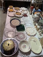 Table Top lot Full of Misc. Glassware & More