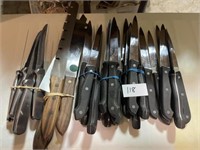 Large Lot of Assorted Kitchen Knives