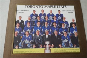 1963-64 Toronto Maple Leafs Stanley Cup Winners