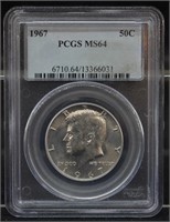 1967 Silver Kennedy PCGS MS64 Half Dollar