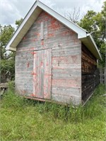 Wood Shed on Pipe Frame Approx 10'x16'x13' Tall