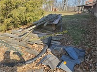 Pile of Misc. Lumber and Roofing Material