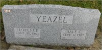Engraved granite headstone: 41"W x 10"D x 19"H