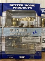 Polished Brass Bed & Bath Lever Handles x 6 pcs