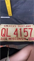 90’s wisconsin plate